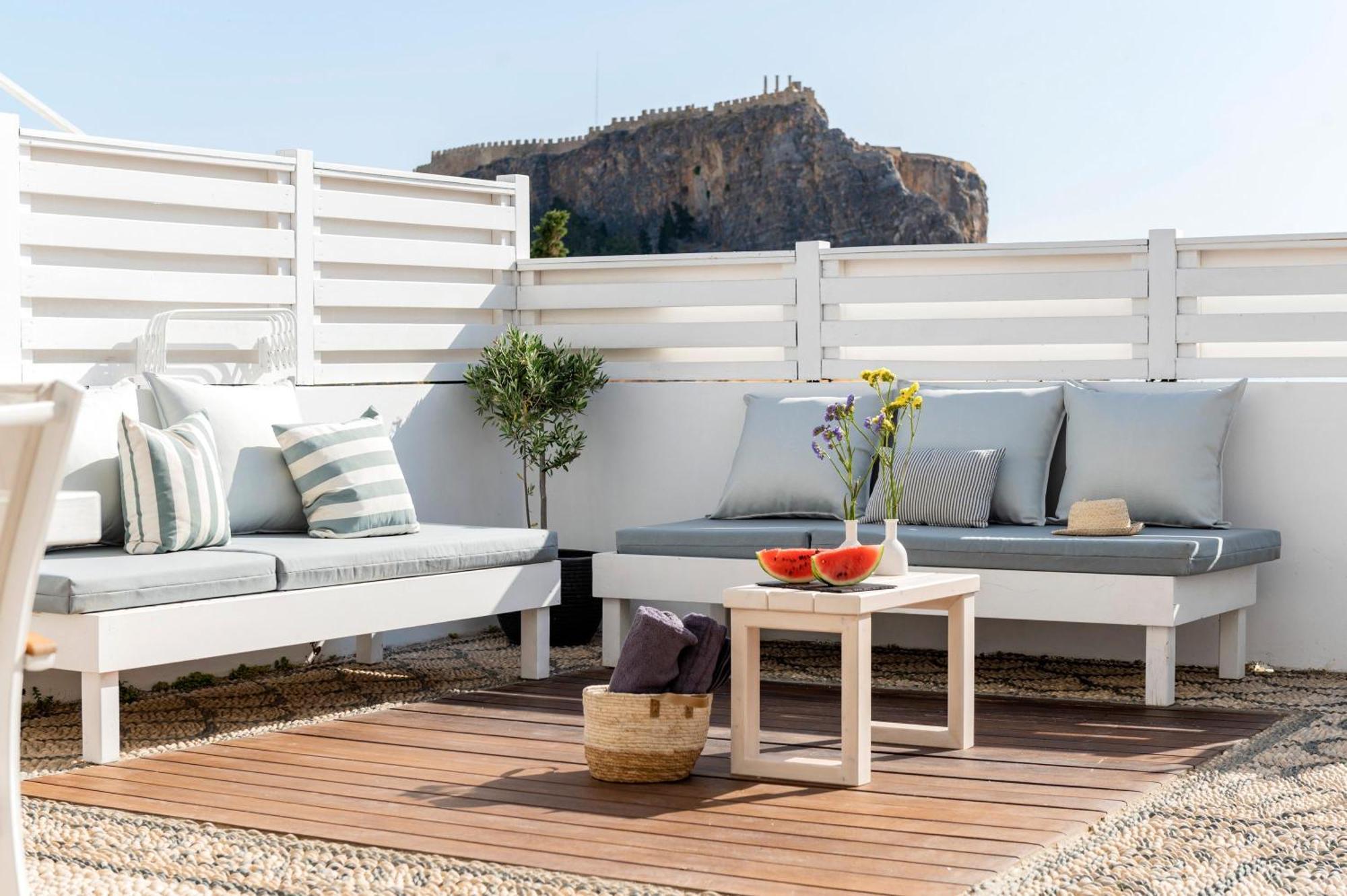 Traditional Lindian Suites Líndos Dış mekan fotoğraf