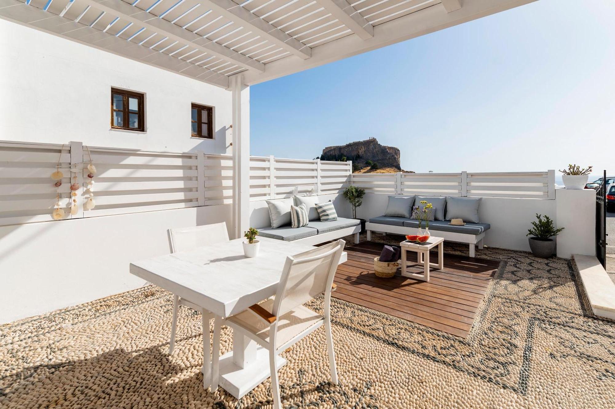 Traditional Lindian Suites Líndos Dış mekan fotoğraf